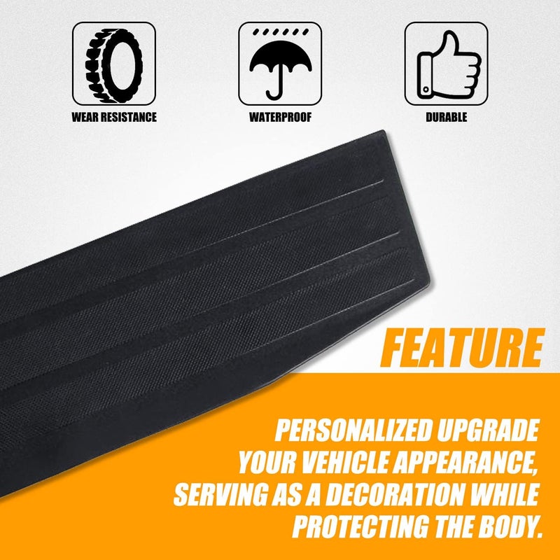 RANSOTO Tailgate Molding Trim Compatible with 2017-2022 Ford F250 F350 F-250 F-350 Super Duty Flexible Flex Step Rear Center Truck Spoiler Protector Cover Replaces FO1904134 - Image 5